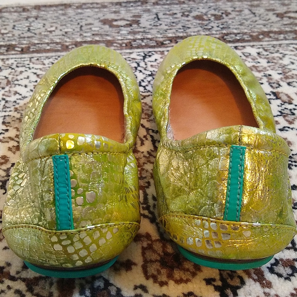 Custom Chartreuse Dragon Tieks, size 10